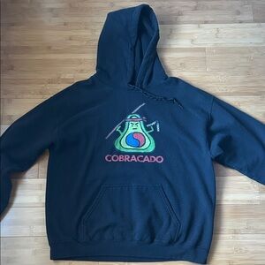 Cobracodo Men’s Black Hoodie Sweater Size Medium